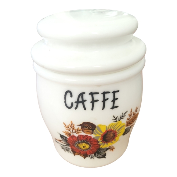 Bormioli Other - Vintage Italian Milk Glass Caffe Jar